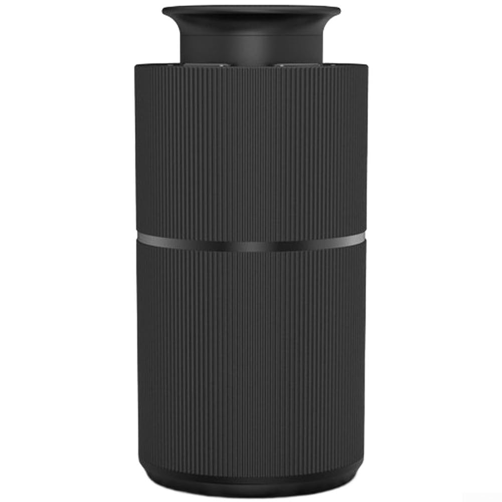 Diffuseur d'arômes vertical USB-C en alliage d'aluminium noir avec minuterie