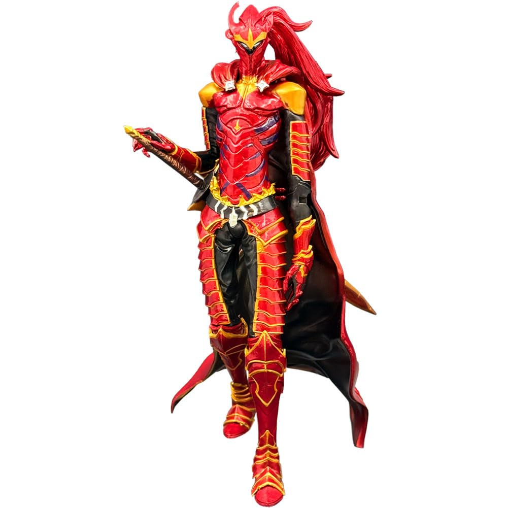 Anjinguang Igris Action Figure Standing Posture with Sword, Gold-Red Anime Sung Jin Woo Figures PVC Model Desk Home Decoration Collection Gift 24CM — image 1