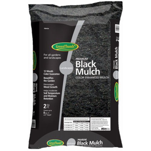 282242 Green Thumb Mulch, 2 cu. ft., Black