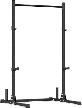 HANDBODE Squat Rack with Pull Up Bar, Adjustable Power Racks for Home Gym, 800 lbs Capacity Bench Press Rack, Fits 6 & 7 FT Barbells for Strength Training