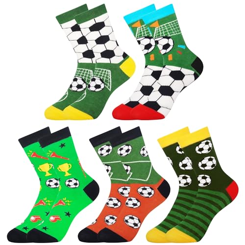 Jeasona Soccer Socks Kids Youth Boys Soccer Gifts for Kids 8-12 Futbol Socks