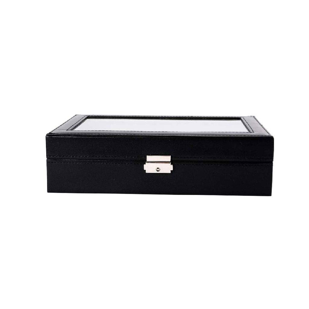 XBTGS Joyero organizador de joyas con mini estuche de viaje, diseño con interior de terciopelo,