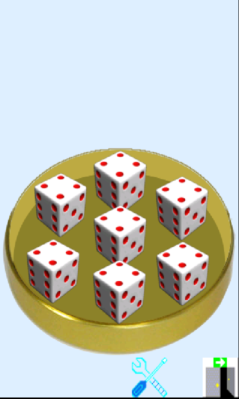 1-7 Dice:can select number of dice to play, max 7 dice - App on