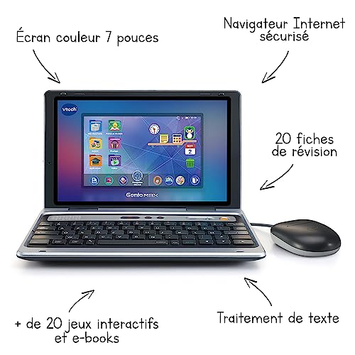 Ordinateur enfant éducatif VTech Genio Max 60 activités pour apprendre