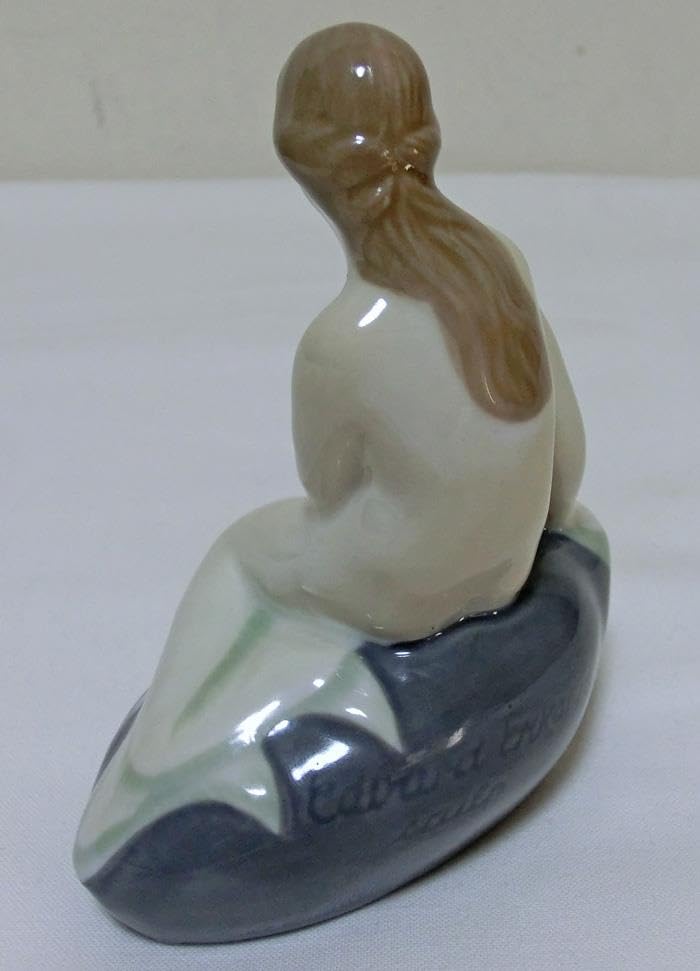 Amazon.co.jp: グレフェンタールドイツ製フィギュリン人魚女性陶器置物