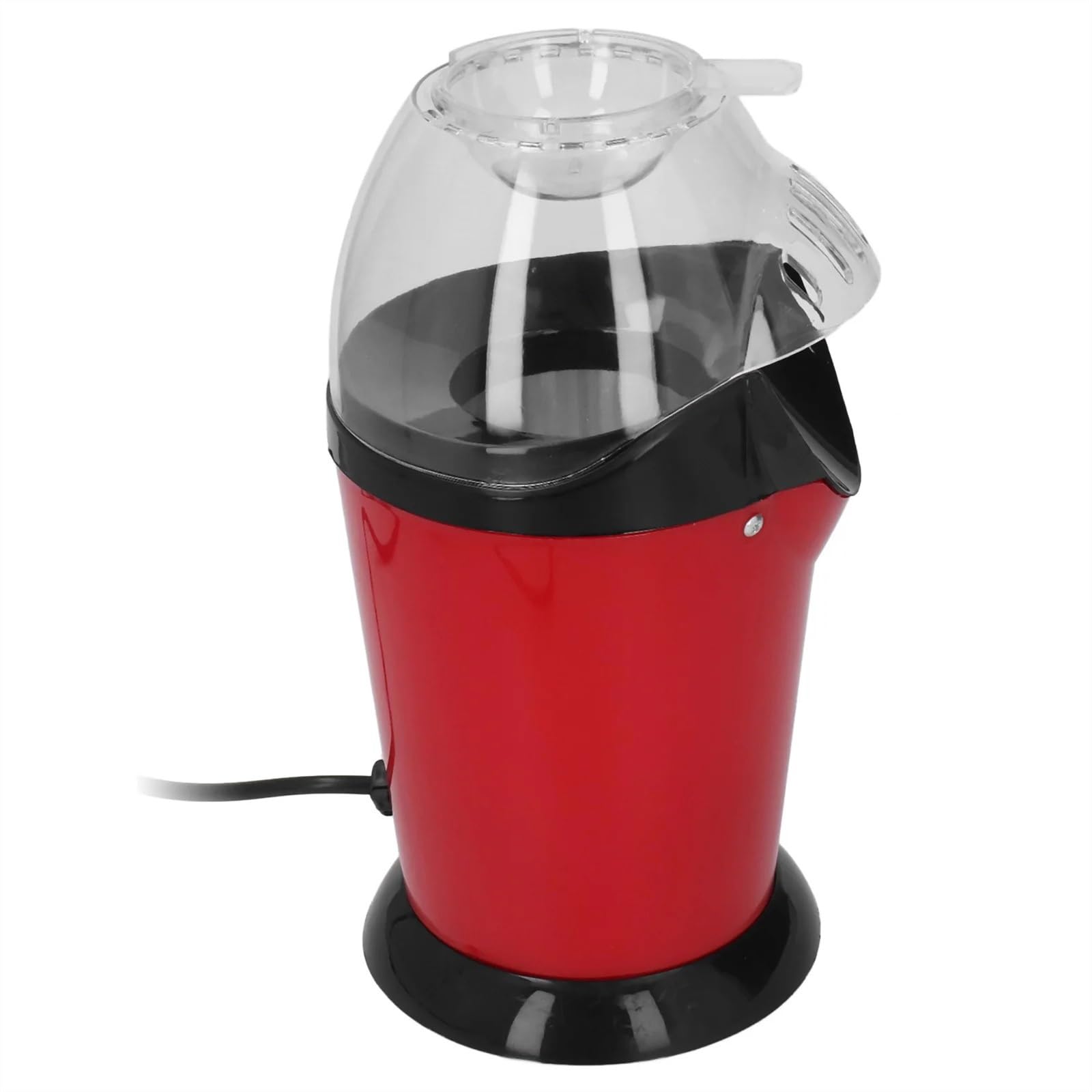 Máquina eléctrica for Hacer Palomitas de maíz, cámara Calentamiento Gran Capacidad, pequeña máquina portátil roja Alta Velocidad, fácil Limpiar for Viajes Máquina Palomitas para Fiestas