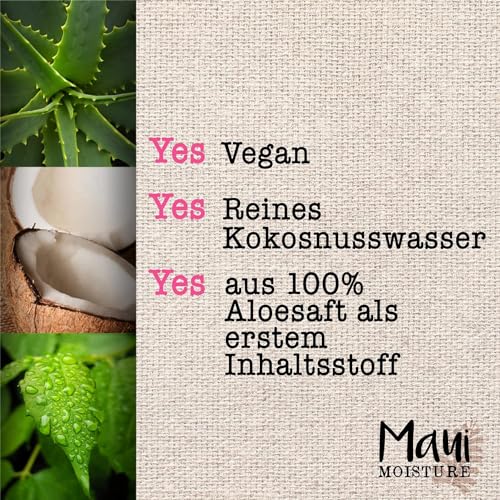 Maui Moisture Daily Hydration Hibiscus Water Shampoo (385 ml), Feuchtigkeitspflege Shampoo mit Hibiskus Wasser, Passionsfrucht und Wassermelone