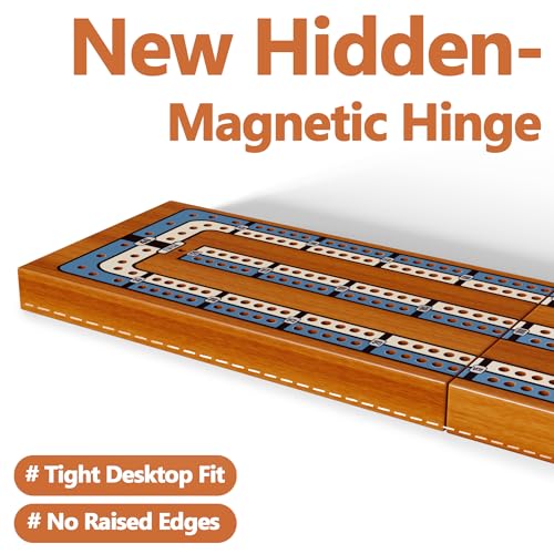 Juego de Mesa Cribbage Pequeño de Viaje Plegable de Madera miniatura 3