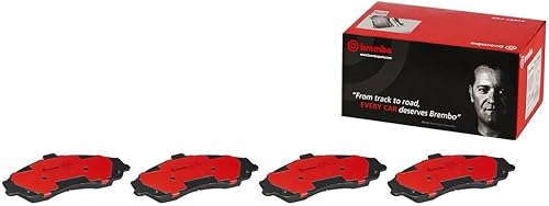 Brembo P10052N Juego de pastillas de freno de disco delantero de cerámica premium CADILLACCHEVROLETFORD AUSTRALIA OE# 12330681