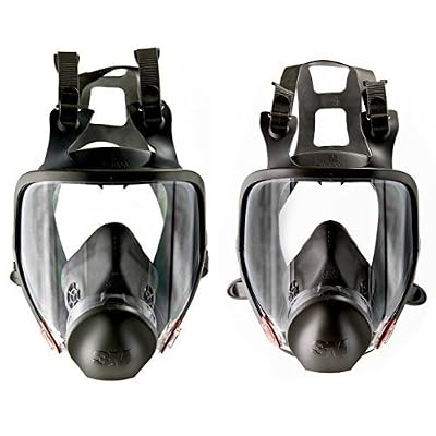 3M 6800 Vollmaske – Wiederverwendbare Atemschutzmaske, Größe M, Mit P100-Filter