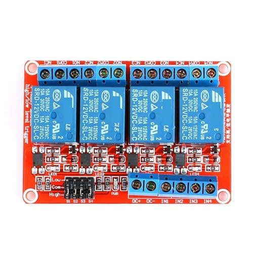 Placa escudo de relé 12V y 1 canal con soporte y aislamiento térmico 2