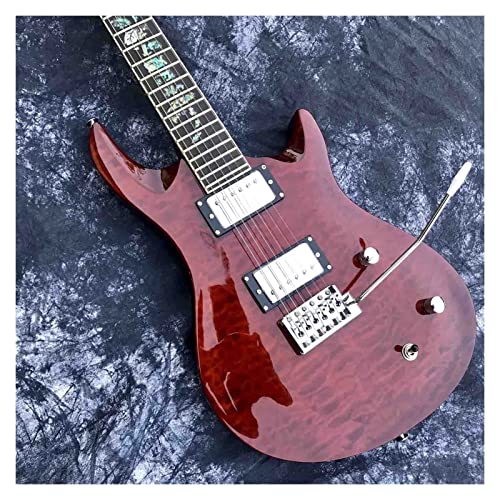 AMINIY Guitare électrique Costume Pleine Maigre col en Acajou Panneau Jazz érable flambé Guitare électrique (Color… - Les Beatles, Paul McCartney, John Lennon, RIngo Starr, George Harrison AMINIY Guitare électrique Costume Pleine Maigre col en Acajou Panneau Jazz érable flambé Guitare électrique (Color… – Image 3