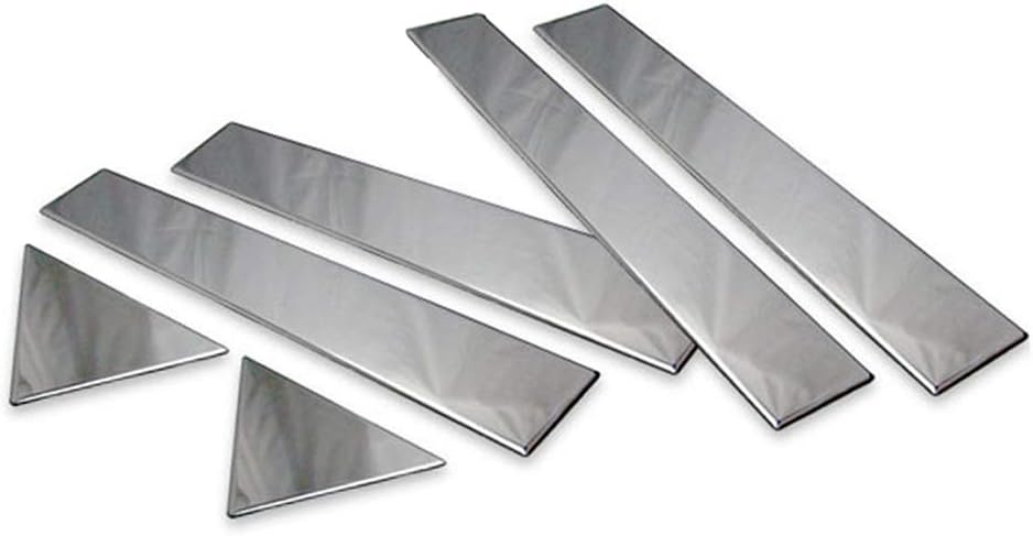 IKON MOTORSPORTS, Door Pillar Post Trim Sticker Compatible With 2005-2010 Chrysler 300/300C & 2005-2008 Dodge Magnum, Stainless Steel Chrome Door Pillar Post Trim 6PCS, 2006 2007 2008 2009