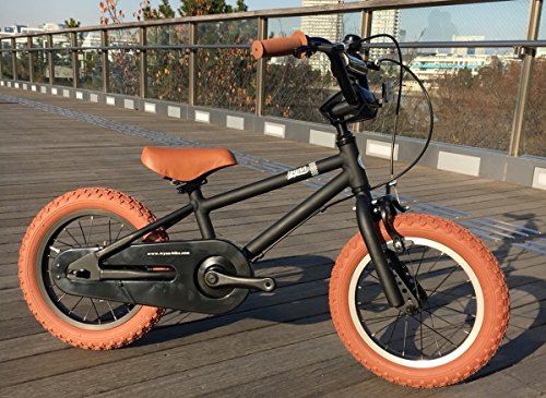 Amazon | 子供用 自転車 通販 Wynn Wynn-14 マットブラック×ブラウン