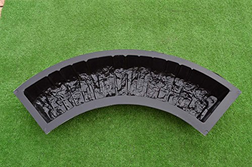 Concrere Mold Diy Sold 2 Pcs Round Edge Stone Concrete Molds Log Edging Border Mould Abs Plastic #Br11 #TOP2