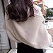 Foxnovo Fashion Korean Style Autumn Winter Unisex Knitted Scarf Cape Shawl with Sleeves (Beige)