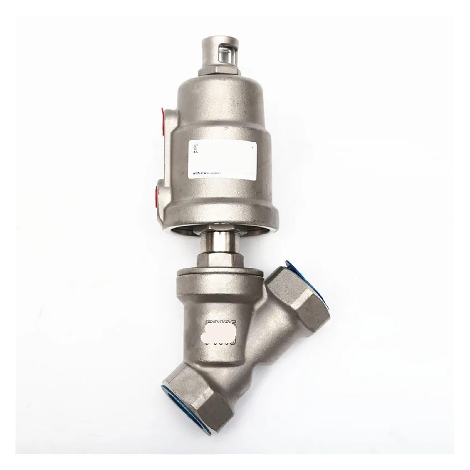 Vanne pneumatique de siège d'angle en acier inoxydable double acting 1"