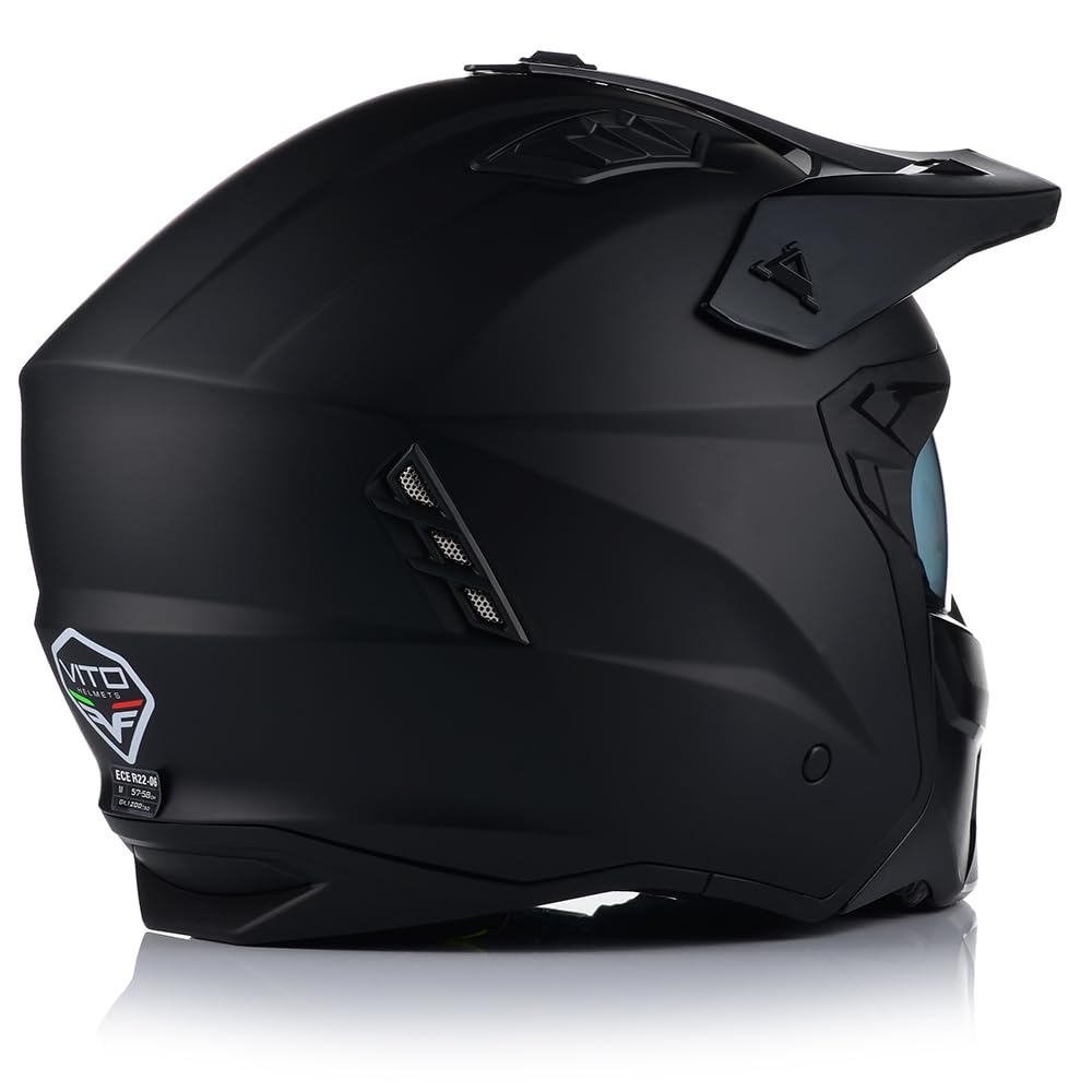 Vito Jet Predator kask czarny matowy