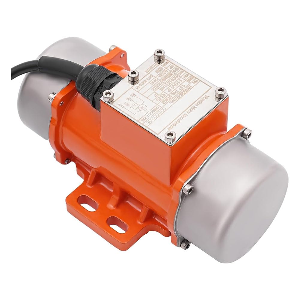 Motore di vibrazione per vibratore a calcestruzzo 60 W, motore di vibrazione a calcestruzzo a 9 velocità AC 110 V 3600 /Min, vibratore per calcestruzzo con alloggiamento in lega