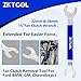 ZKTOOL Fan Clutch Wrench Set,32mm & 36mm Clutch Fan Tool Wrench,Water Pump Pulley Holder Removal Tool For BMW, Ford, GM, dodge,Chevrolet,jeep Fan Clutch Removal Kit,Water Pump Holder.