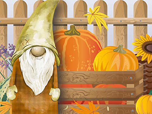 Small World Greetings Fall Gnomes Blank Note Cards - Autumn Greeting Cards With Envelopes - 4 Unique Designs - 5.5"X4.25" (12 Pack) #TOP4
