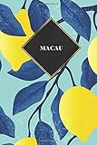 Macau: Ruled Travel Diary Notebook or Journey Journal - Lined Trip Pocketbook for Men and Women with Lines - Art Notebooks 