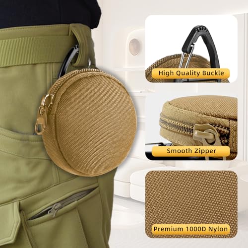 Image of Tactical Pouch, Small Military Gear Bags, EDC Pouches Accessories for Multi Purpose, Small Change Purse for Coin, Wireless Headset Bag, Key Case.