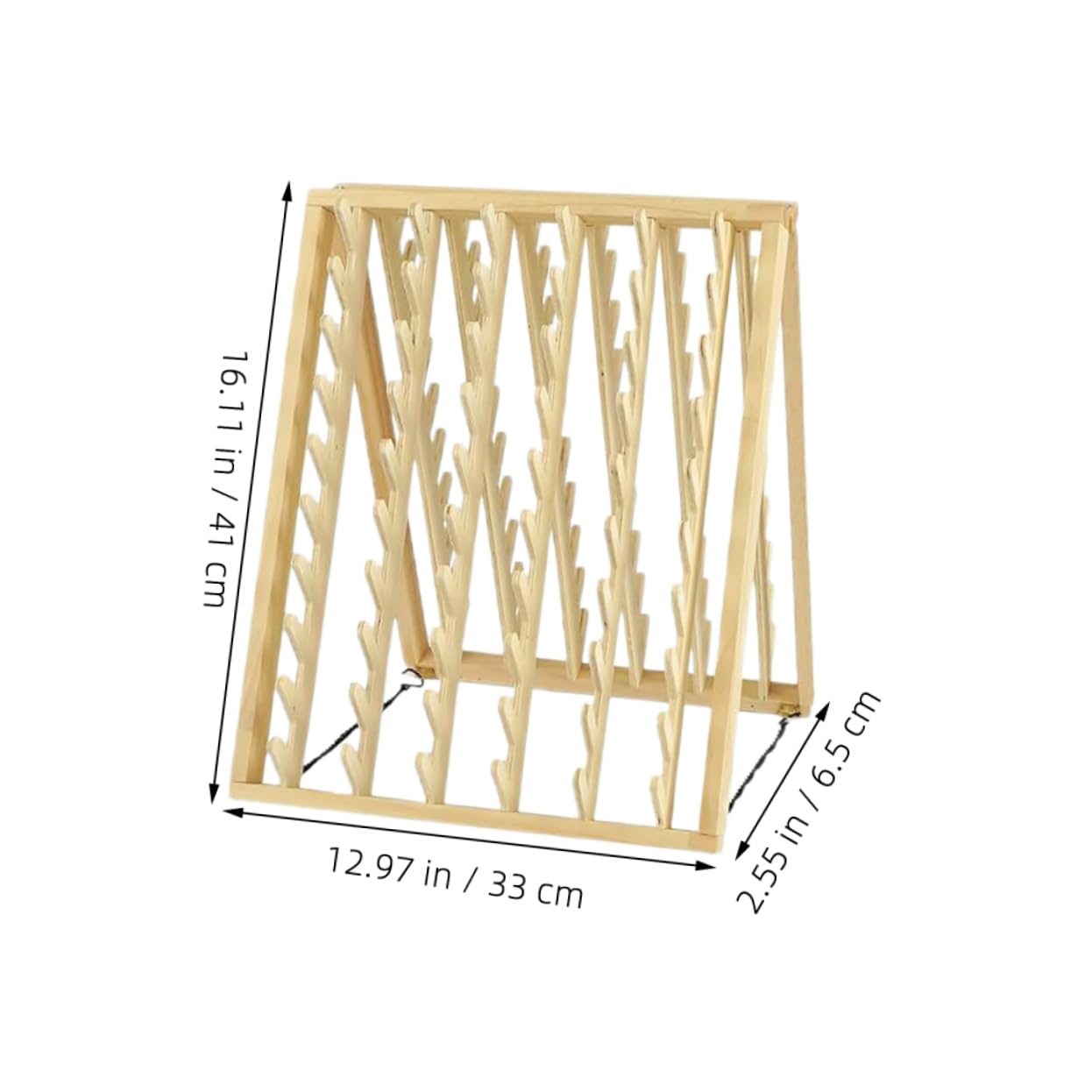 Baluue Estante de Madera Beige Diseño Montado en Pared y Ahorro de Espacio Organizador de Herramientas para Trenzar el Cabello para Peluqueros Profesionales