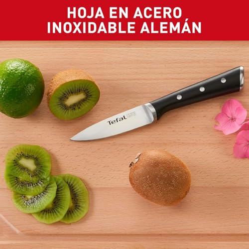 Miniatura 6 de Tefal Ice Force – Cuchillo Pelador 9 cm | Acero Inoxidable Alemán, Tecnología Ice Force -120°C, Corte Preciso, Mango Remachado, Resistente a la Corrosión y Lavavajillas