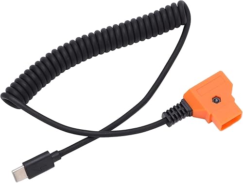 Miniatura 9 de ASHATA USB C a D Tap, dispositivo USB C para tableta de teléfono móvil a D Tap Power Flexible Spring Cable Adaptador Conector para cámara de