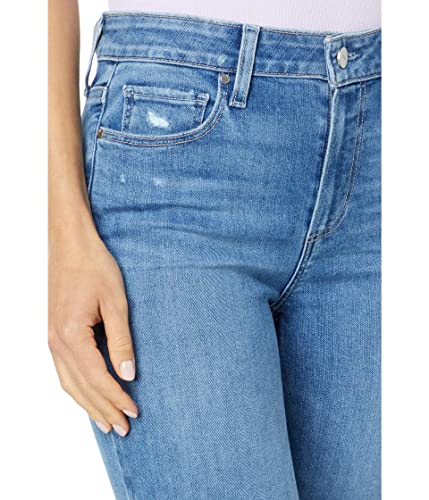PAIGE Women's Hoxton Crop High Rise Skinny in Bliss Distressed3