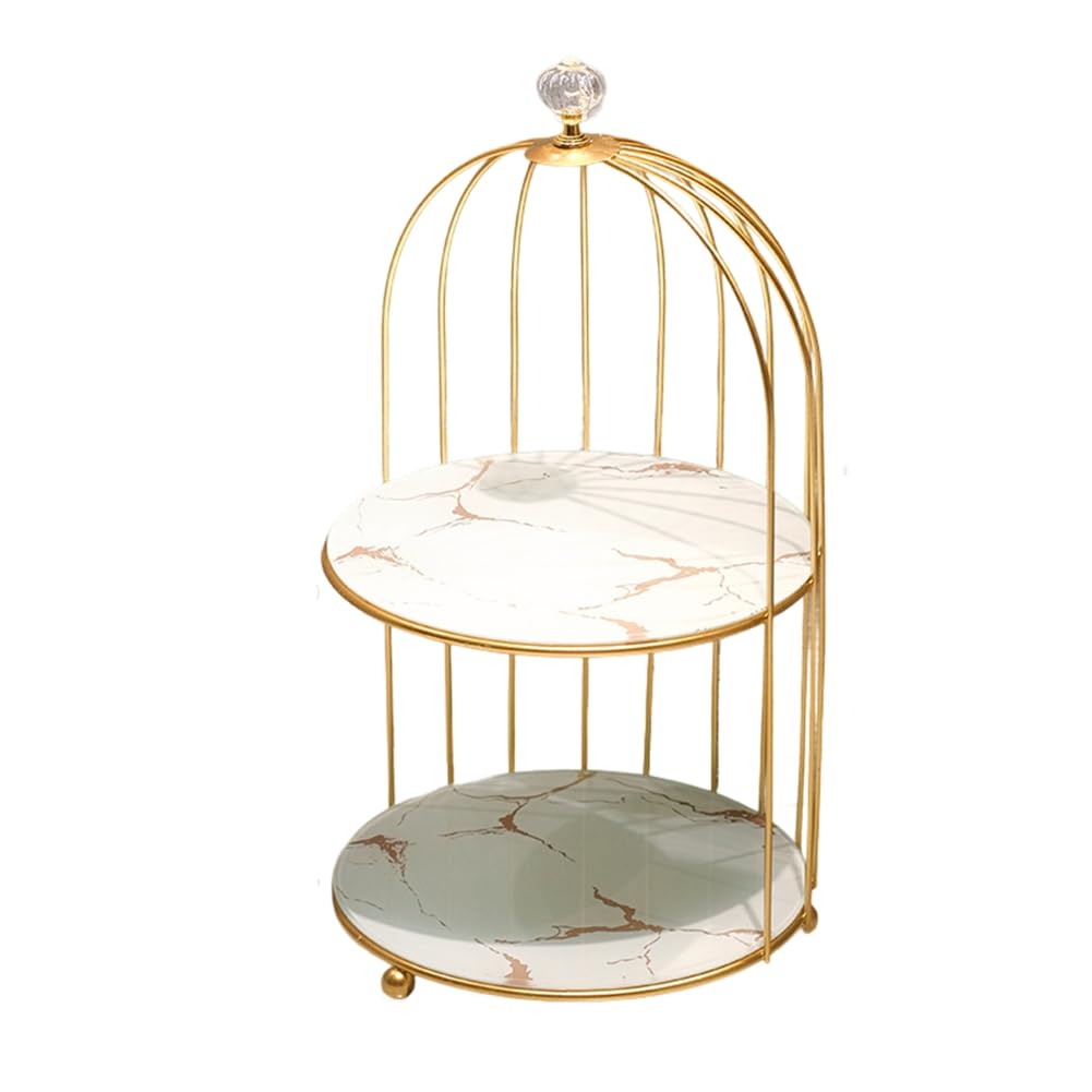 CTRLZS Bathroom Vanity Storage Organizer Desktop Cosmetic Holder Washstand Birdcage Shelf Ideal for Makeup & Toiletries A