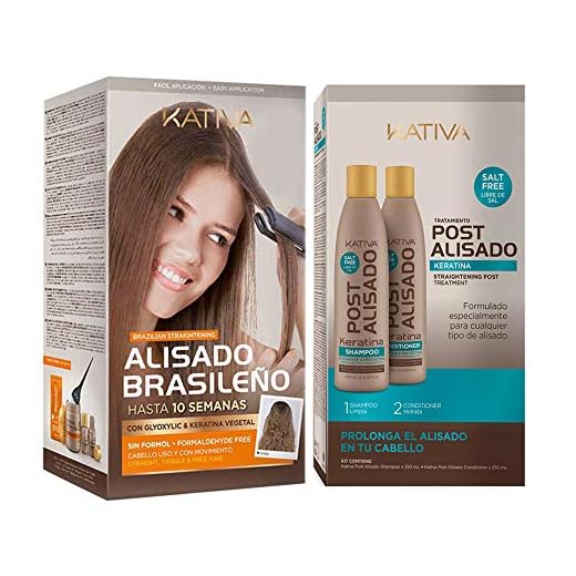 Kativa Keratina y Argán - Kit Alisado Brasileño + Post Alisado 2 uds