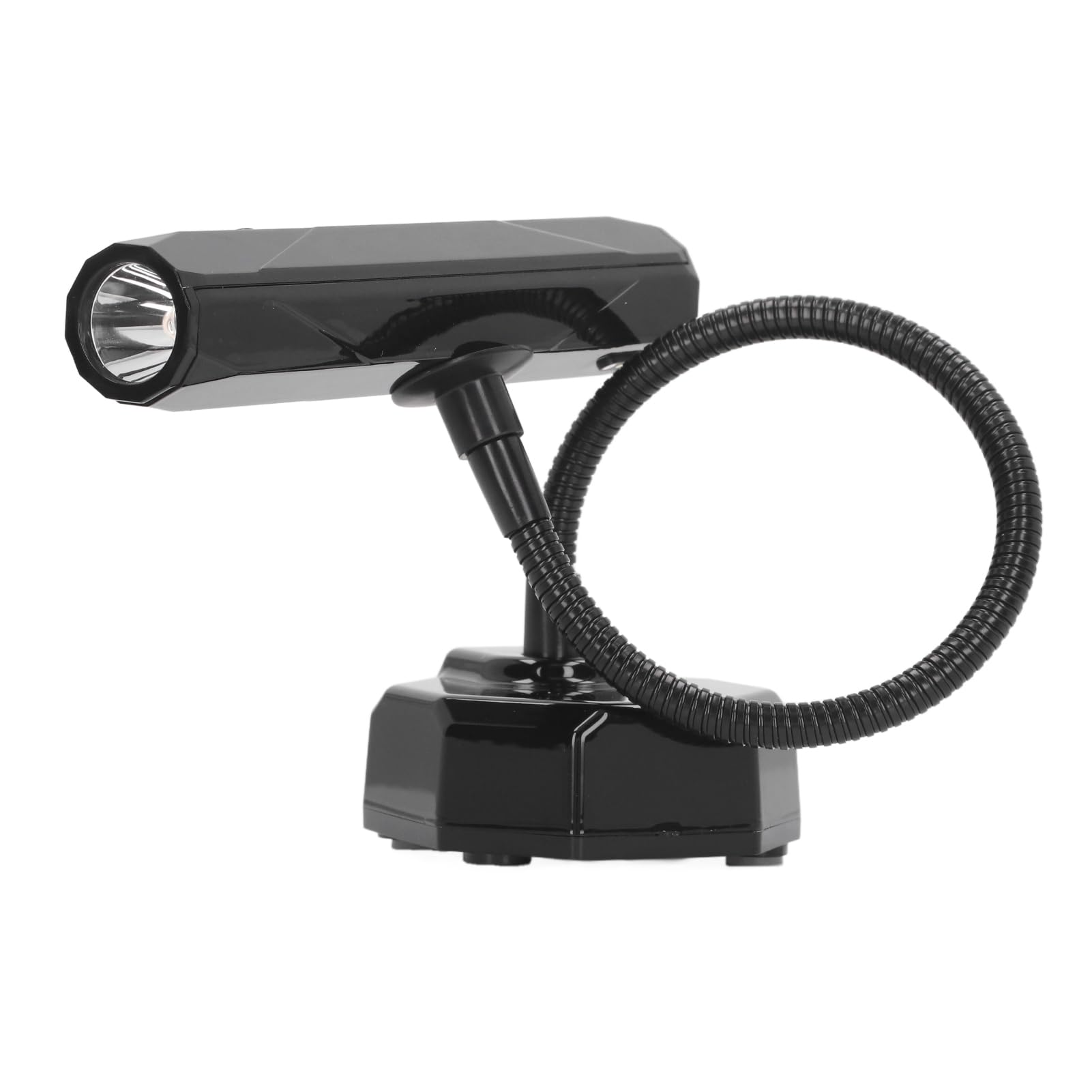 Lampada per unghie a collo di cigno Lampada per unghie a collo di cigno tavolo a LED ricaricabile ad asciugatura rapida per manicure (Nera)
