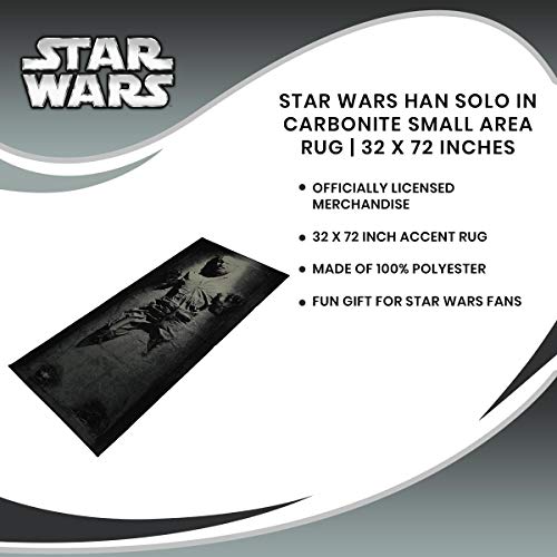Tapete decorativo Han Solo en carbonita 32x72 pulg miniatura 6