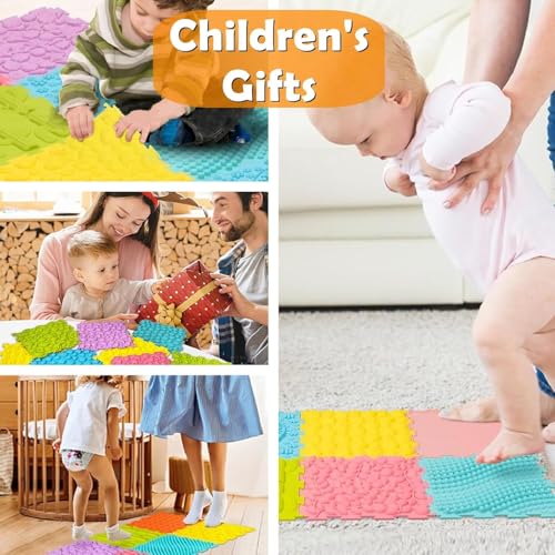 Orthopädische Sensorik Strukturmatten Bodenmatte Spielmatte Puzzlematte für taktile Wahrnehmung