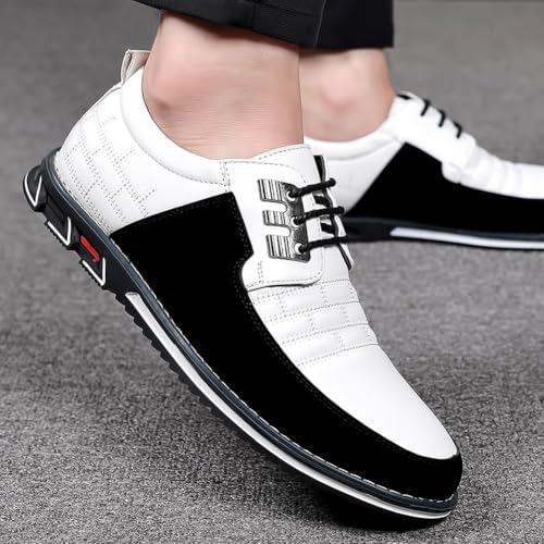 Image of Men's Premium Casual Lace Up Walking Shoes Business Driving Oxford Shoes