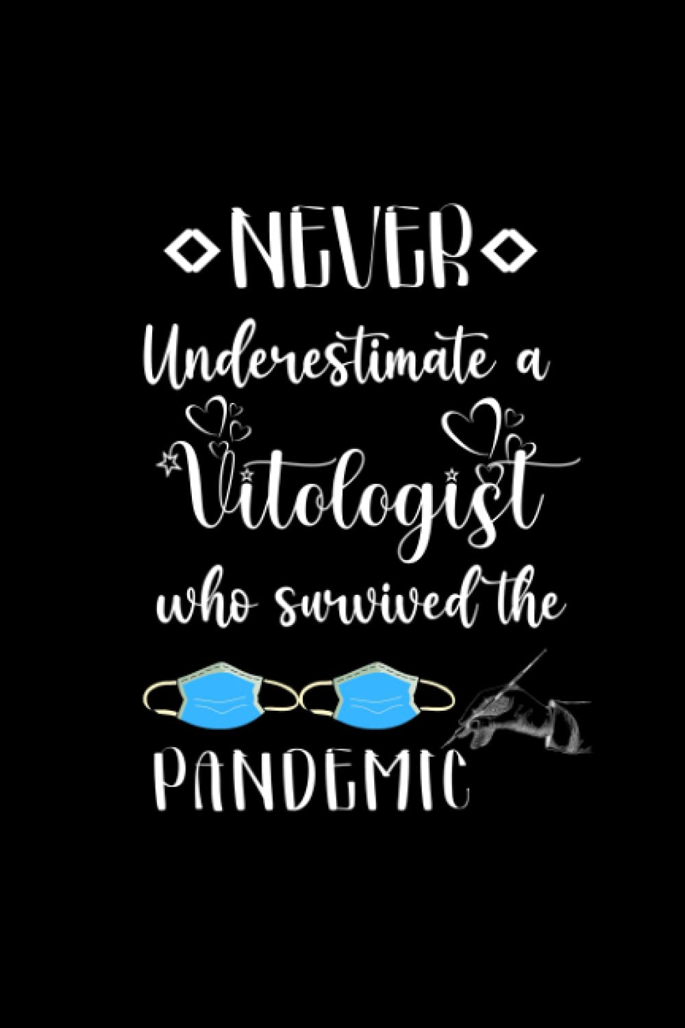 Never underestimate a virologist who survived the pandemic: An appreciation gift notebook for virologist/Retirement/Year Of End Gift Teacher's Day/6x9 journal notebook 120 pages