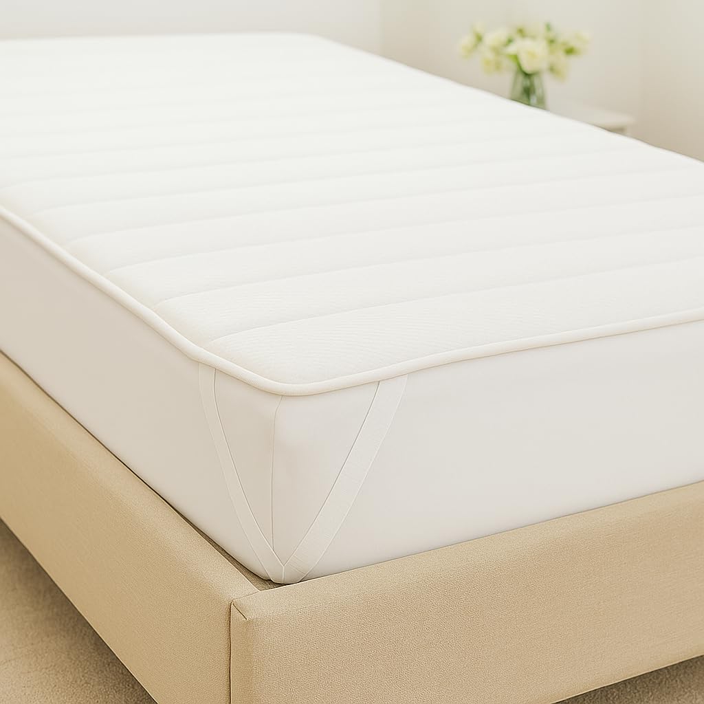 DREAMSTAR Topper 120x200cm mit Schaumkern | atmungsaktiver Matratzentopper mit 4 Eckgummis | Bequeme Matratzenauflage für Boxspringbetten, Schlafsofas, Wohnwagen, Camping | Öko-TEX®| 120 x 200cm