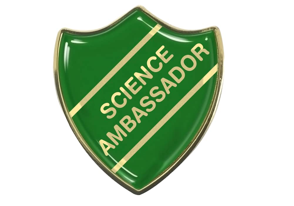 CapricornoneScience Ambassador Gel Domed Green School Shield Badge