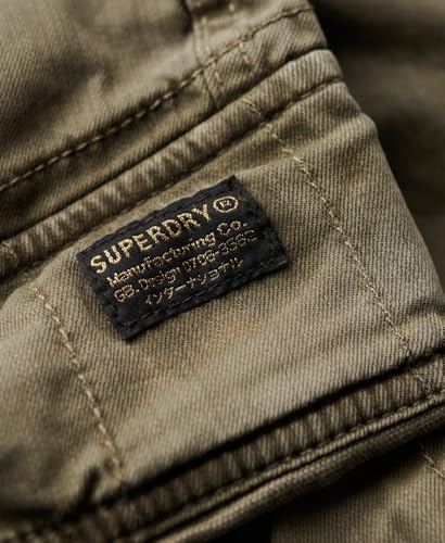 Superdry Para Hombre. M7110433A PantalóN Corto Tipo Cargo Core Verde Claro (28), Casual, AlgodóN - 7