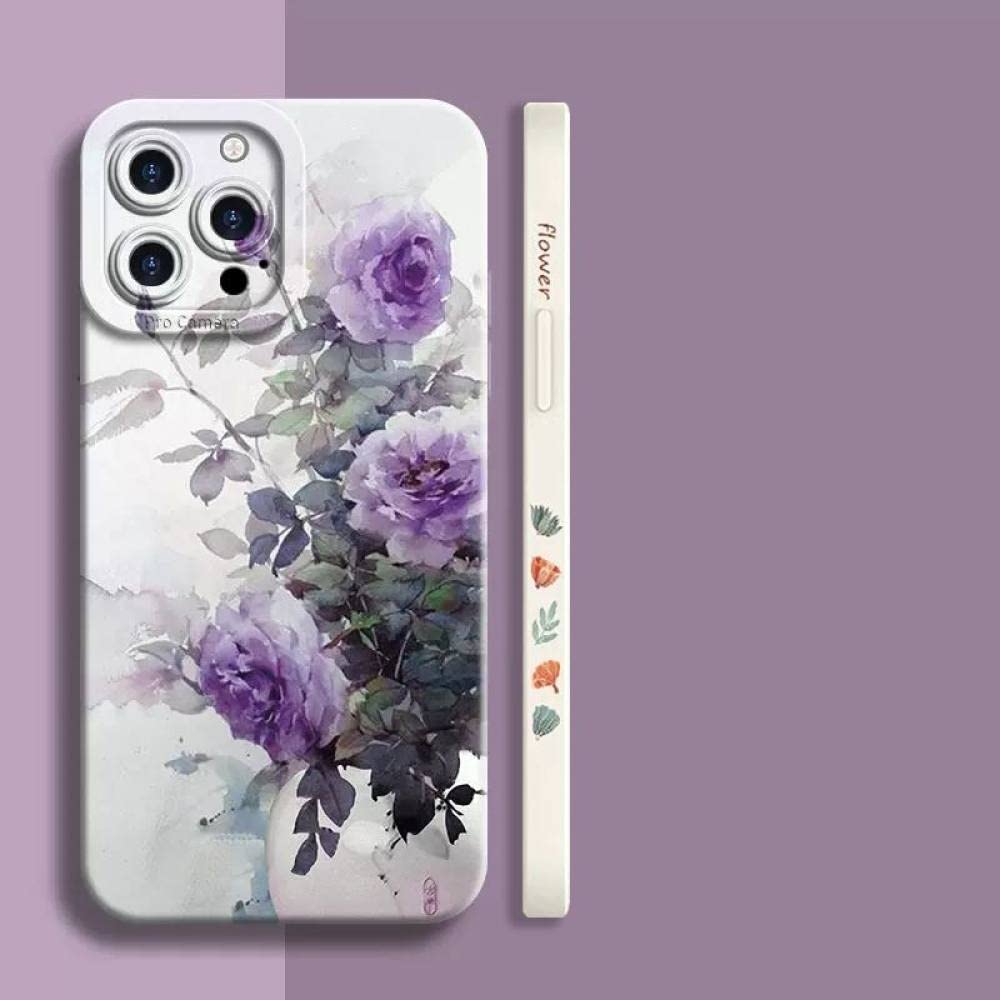 Funda de teléfono con Planta de Flores para Samsung S23 Ultra S22 Plus S21 S20 FE Note 20 A32 A52 A72 A13 A33 A53 5G A04, 6, para A72