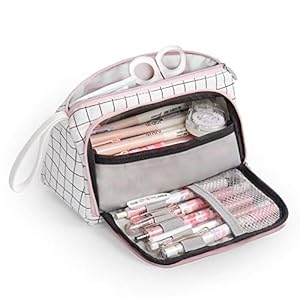 Mokani Estuche Escolar Grande, Estuches de Lápices de Gran Capacidad, Bolsa de Lápices Lona Premium Organizador de Papelería para Niñas Niños Adolescentes Estudiantes Adultos