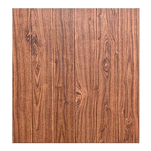 Image of Kayra Decor 3D Wooden Design Wallpaper for Walls PE Foam Wall Stickers Self Adhesive DIY Wall Decor (70x70Cm, 26.37 Sq.Ft)
