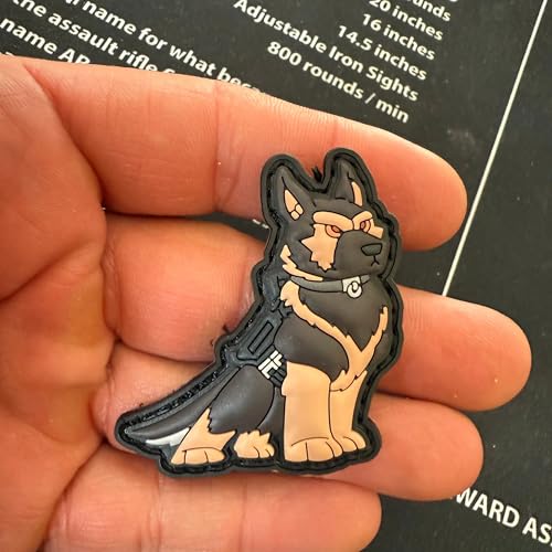 Morale Patch Patchlab K9 Schäferhund Hundestaffel Polizei/Zoll – Taktischer Hundeführer Aufnäher mit Hakenklett Gear, Kleidung EDC Patch-Board