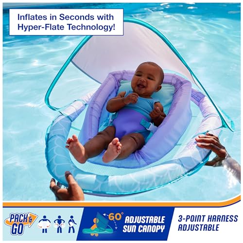 SwimWays Infant Spring Float with Canopy for Kids 3-9 Months - image 2