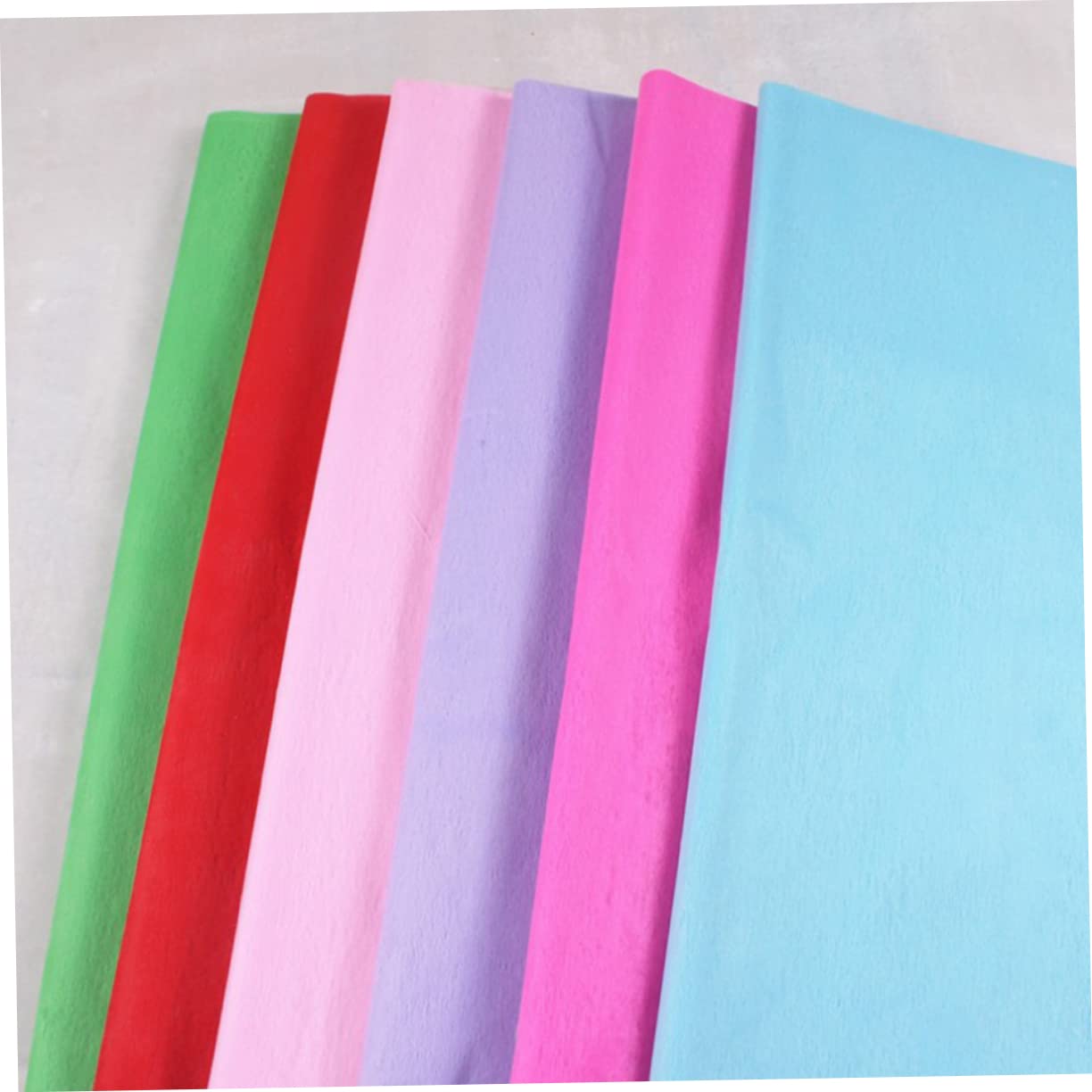FRCOLOR 3 Juegos De Papel Crepé Para Envolver Flores En Sólidos Para Proyectos De Manualidades De Origami Y Envoltura De *3