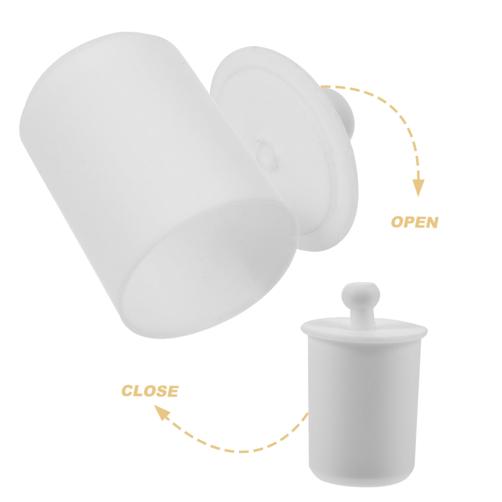 OSOLADY Beaker Small Cup Small Mug Chemistry Beaker Cup Measuring Beaker Cup Portable Beaker Mug Science Mug Chemistry Beaker Mug Beaker Mugs Beaker Measuring Cups Ptpe White