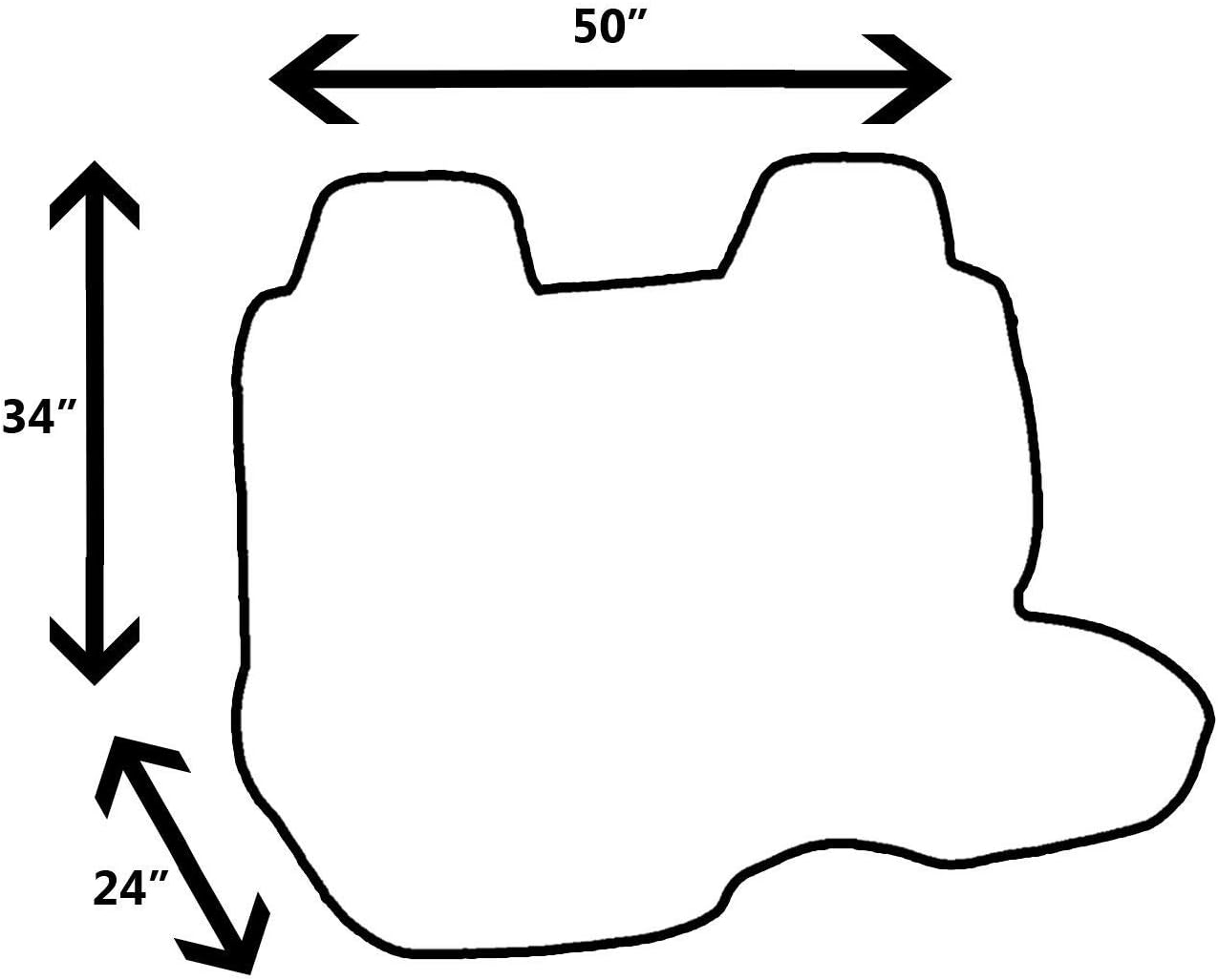 C.P.R. New Mini Truck Bench Seat Cover Stick Shift Universal Fit (Luxury Charcoal)