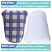 MOLIGOU Tailors Ham, Pressing Tool for Ironing, Sewing Ham for Dart, Sleeve, Curved Seam (Blue and Yellow Plaid)